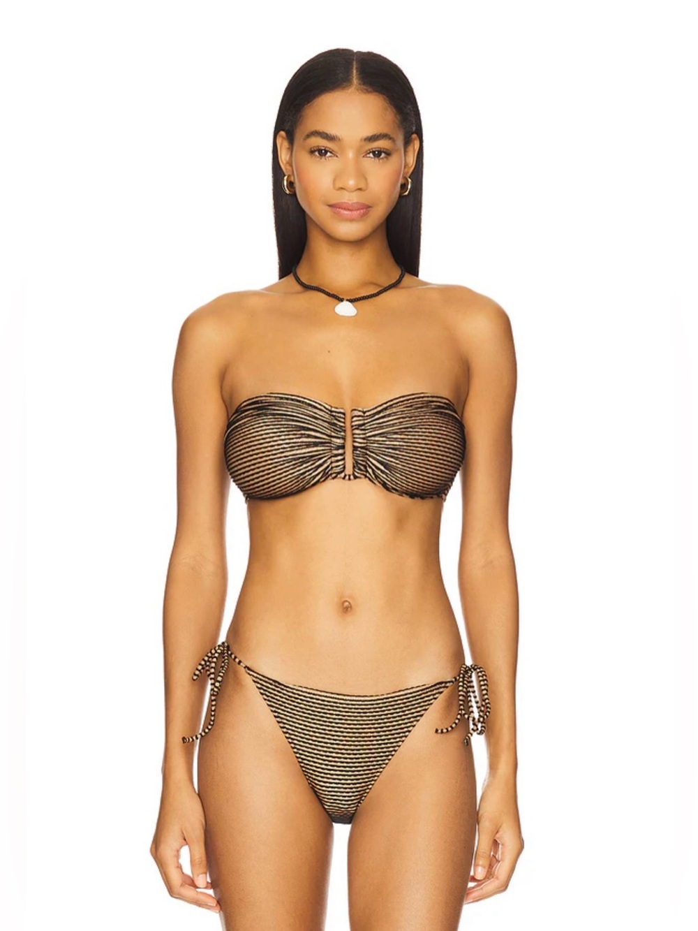 Ulla Johnson Maria Scalloped String Bikini Bottom (Helios)